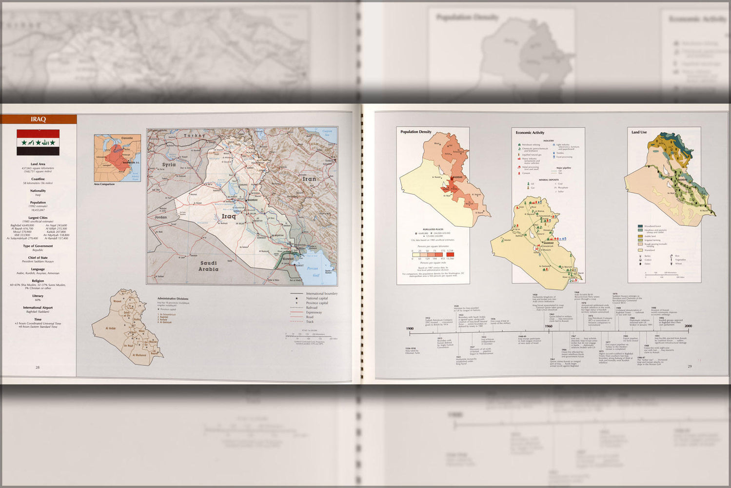 Poster, Many Sizes Available; Cia Map Of Iraq