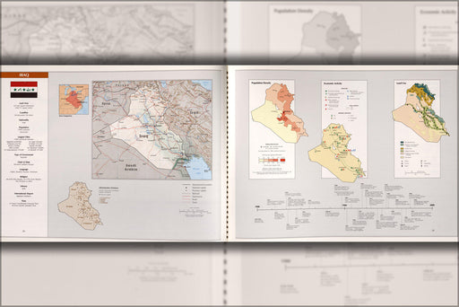 Poster, Many Sizes Available; Cia Map Of Iraq