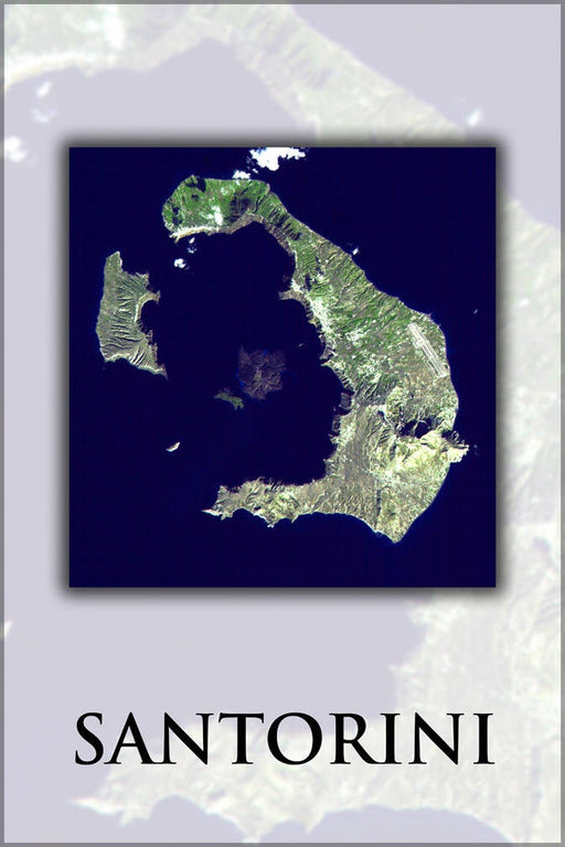 Poster, Many Sizes Available; Santorini Island, Greece Atlantis