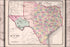 Poster, Many Sizes Available; Map Of Texas 1870