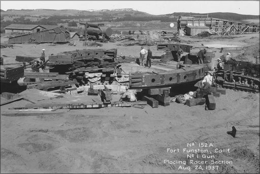 Poster, Many Sizes Available; No. 152A Fort Funston, Calif., No. 1 Gun, Placing Racer Section.      296369 #031215