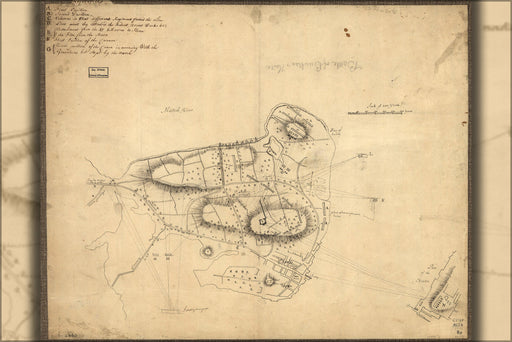 Poster, Many Sizes Available; Map Of Battle Of Bunker Hill. 1775