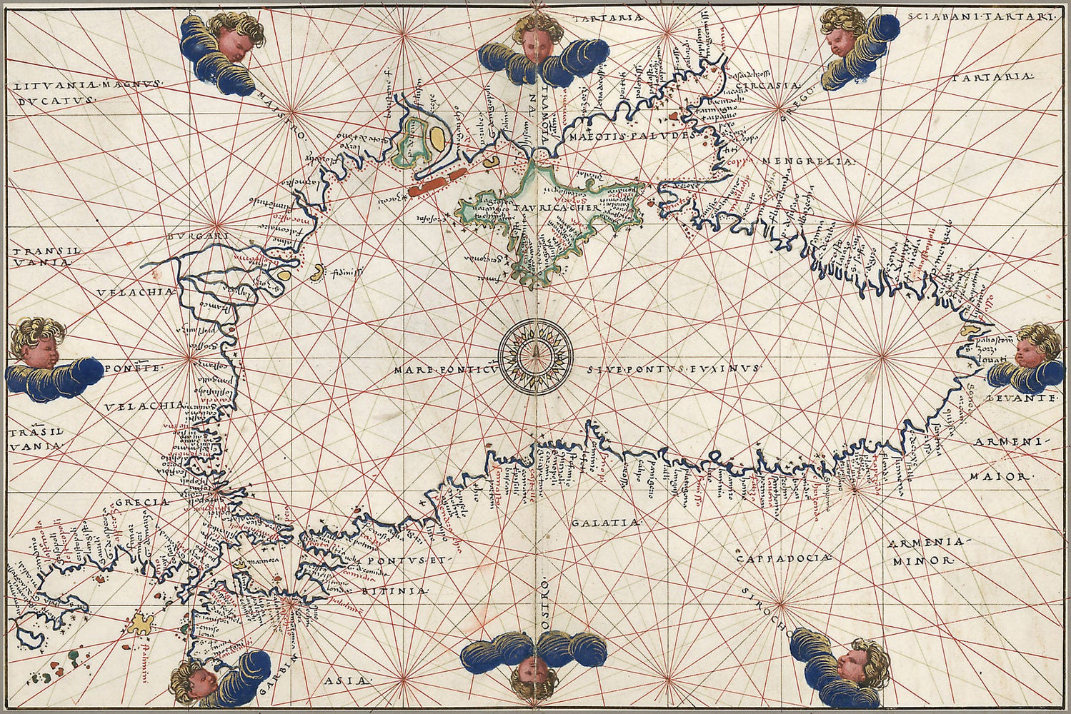 Poster, Many Sizes Available; Map Of The Black Sea 1544