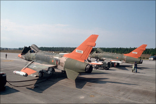 Poster, Many Sizes Available; North American Qf-100D Super Sabre Drones Tyndall Afb 1988