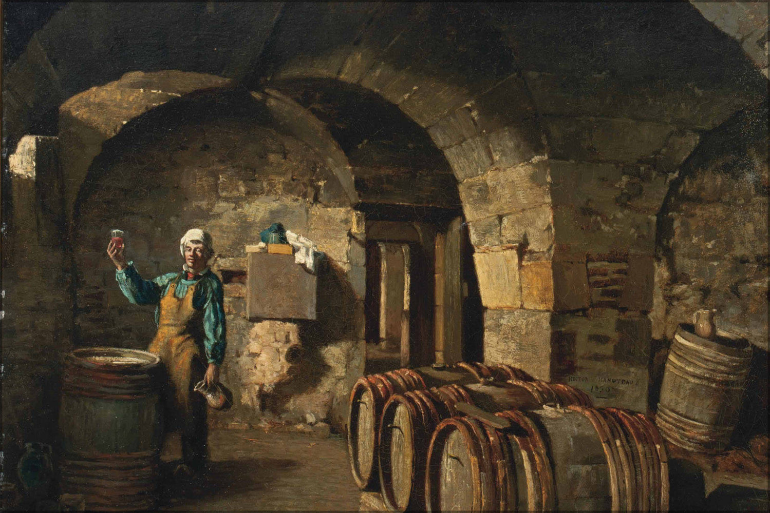 Poster, Many Sizes Available; Hector Hanoteau, 1850, Wine Maker