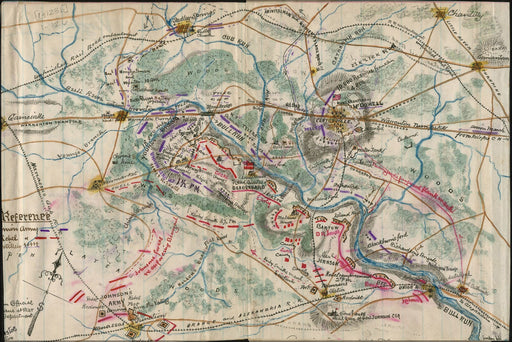 Poster, Many Sizes Available; Map Of The First Battle Of Bull Run By Sneeden