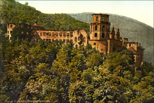 Poster, Many Sizes Available; Heidelberg Castle, Germany 1890 Photochrom