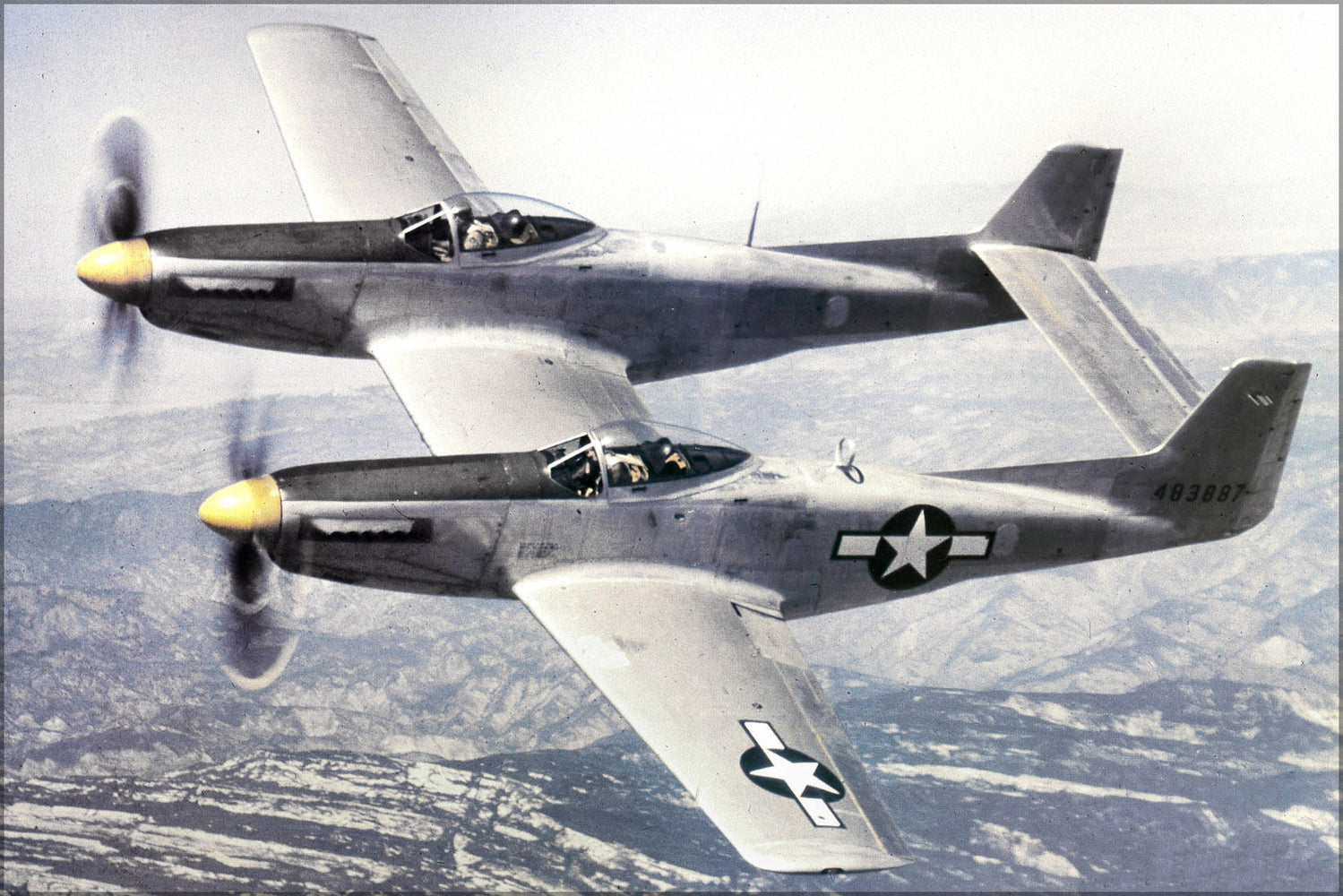 Poster, Many Sizes Available; North American Xp-82 Twin Mustang 1945