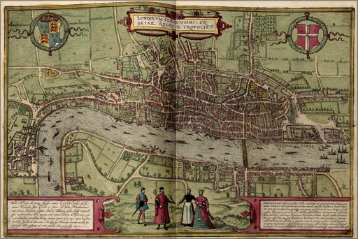 Poster, Many Sizes Available; Map Of London England 1612