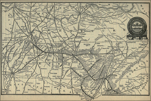 Poster, Many Sizes Available; 1893 Poor&#39;S Nashville, Chattanooga And St. Louis Railway