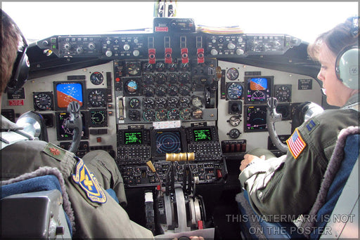 Poster, Many Sizes Available; Kc-135 Stratotanker Cockpit And Instrument  Panel