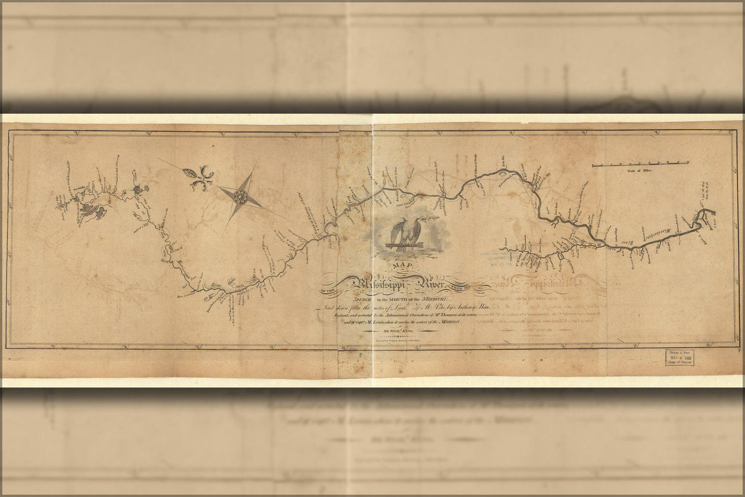 Poster, Many Sizes Available; Map Of The Mississippi River 1810