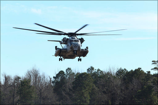 Poster, Many Sizes Available; Sikorsky Ch-53 Super Stallion Helicopter, Camp Lejeune