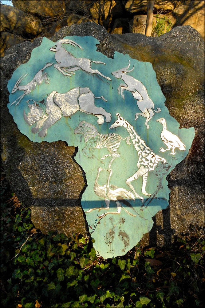 Poster, Many Sizes Available; Africa Plaque P Zoo