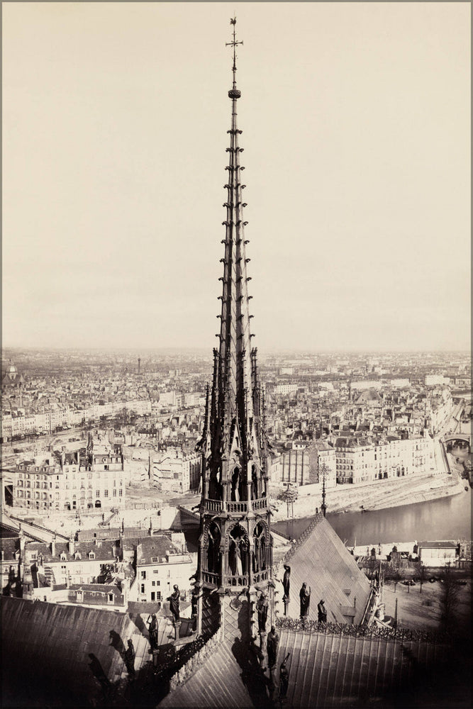 Poster, Many Sizes Available; Notre Dame, Paris, France 1859