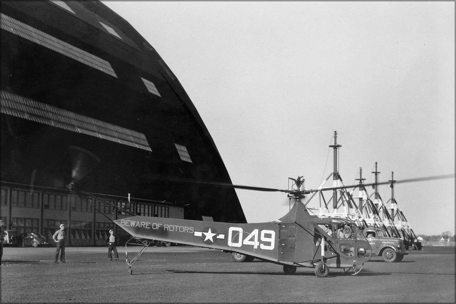 Poster, Many Sizes Available; Sikorsky Hns-1  Helicopter Naval Air Station South Weymouth 1945