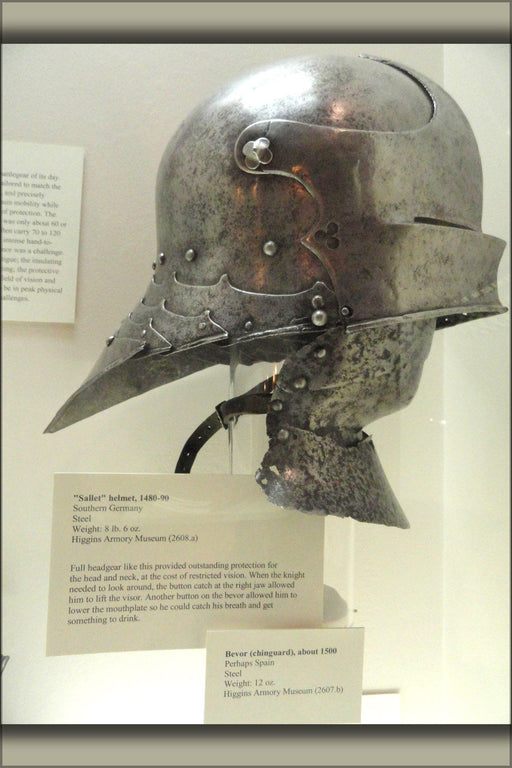 Poster, Many Sizes Available; Knight Armor Sallet Helmet, Southern Germany, 1480-1490