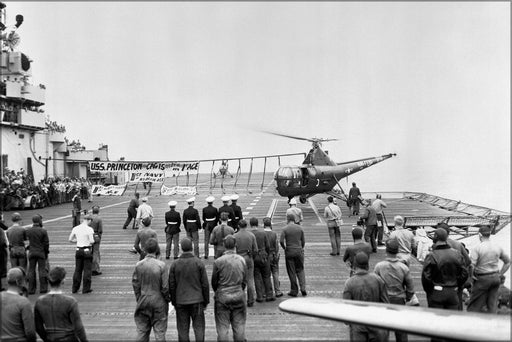 Poster, Many Sizes Available; Sikorsky Ho3S-1 Helicopter Uss Princeton (Cva-37) 1953