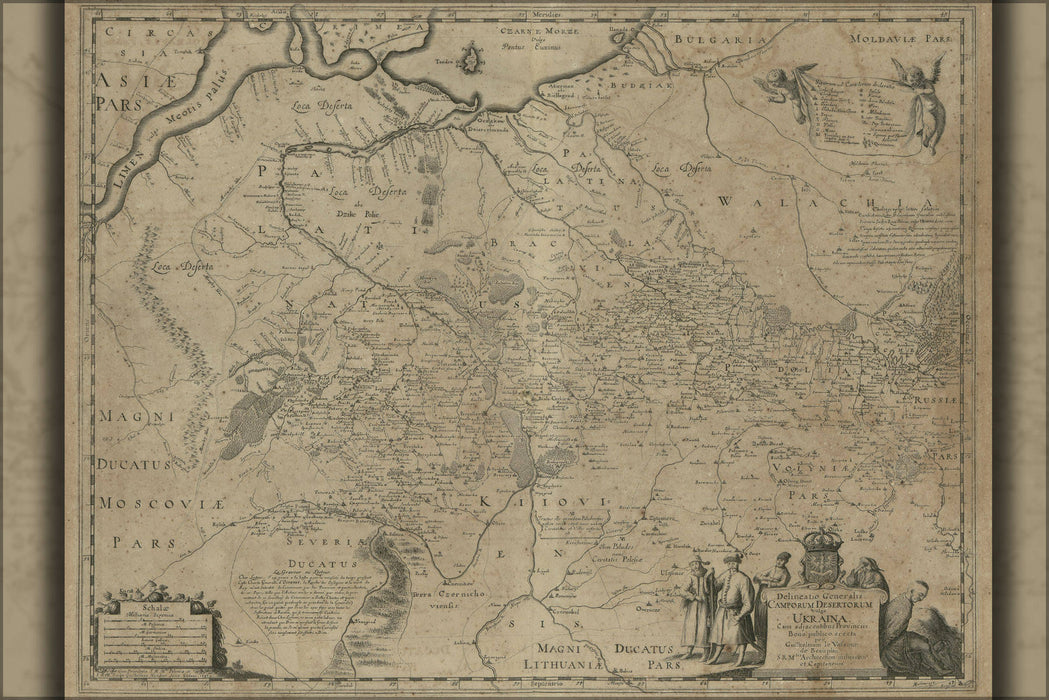 Poster, Many Sizes Available; Map Of The Ukraine 1648 In Latin