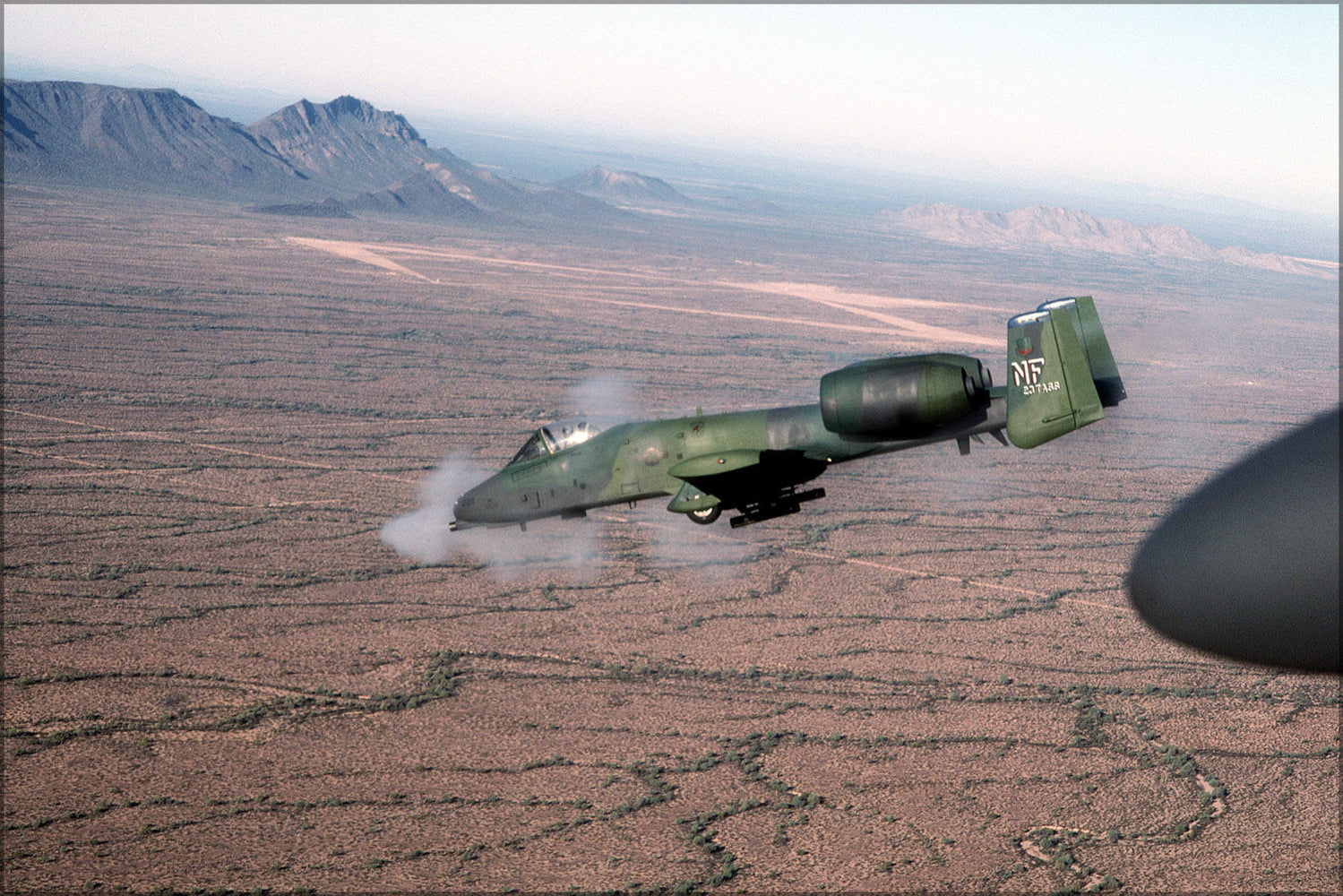 Poster, Many Sizes Available; Oa-10 Thunderbolt Ii Warthog Firing Gau-8A Avenger Cannon