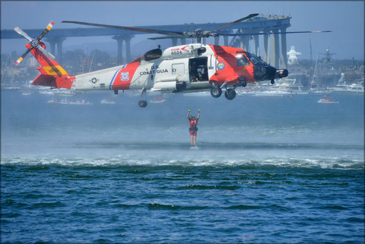 Poster, Many Sizes Available; Sikorsky Mh-60T Jayhawk Mh-60 Helicopter Search And Rescue