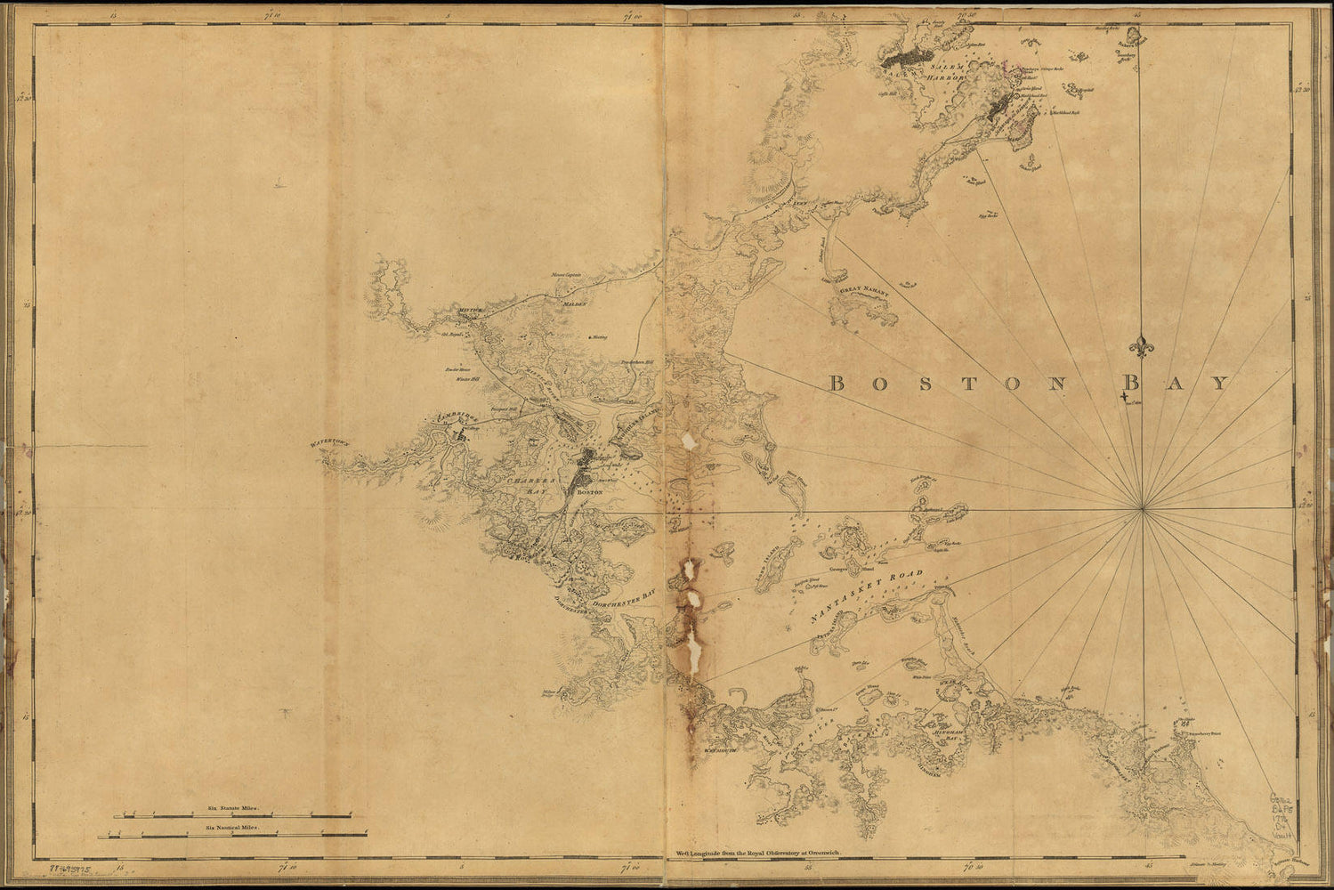 Poster, Many Sizes Available; Map Of Boston Bay And Vicinity 1776