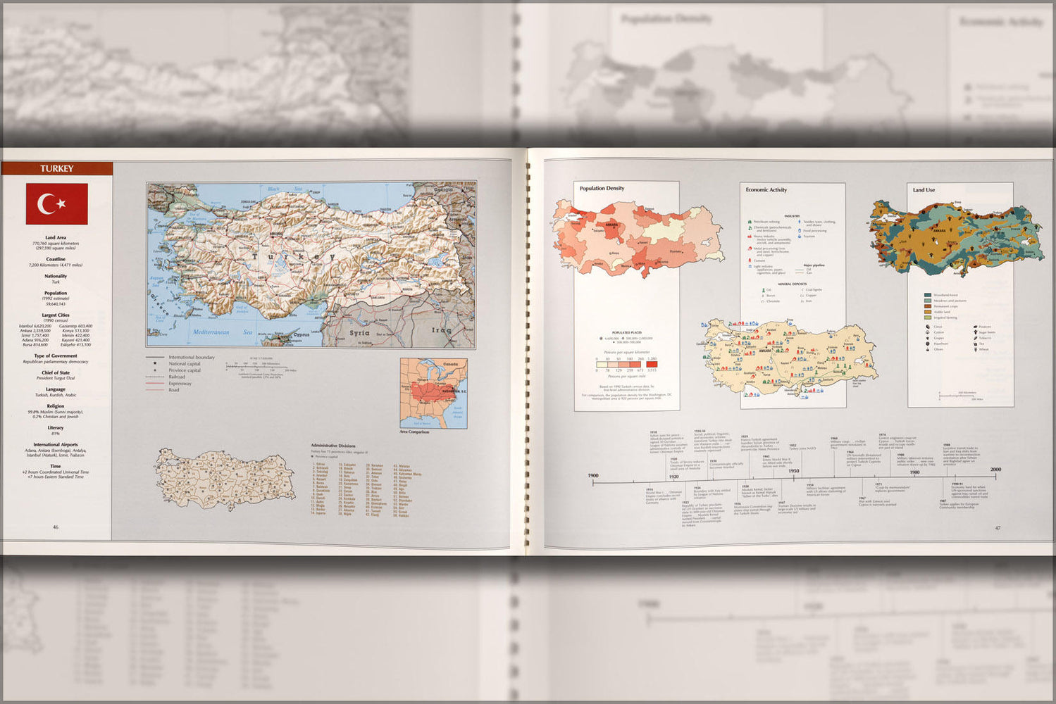 Poster, Many Sizes Available; Cia Map Of Turkey