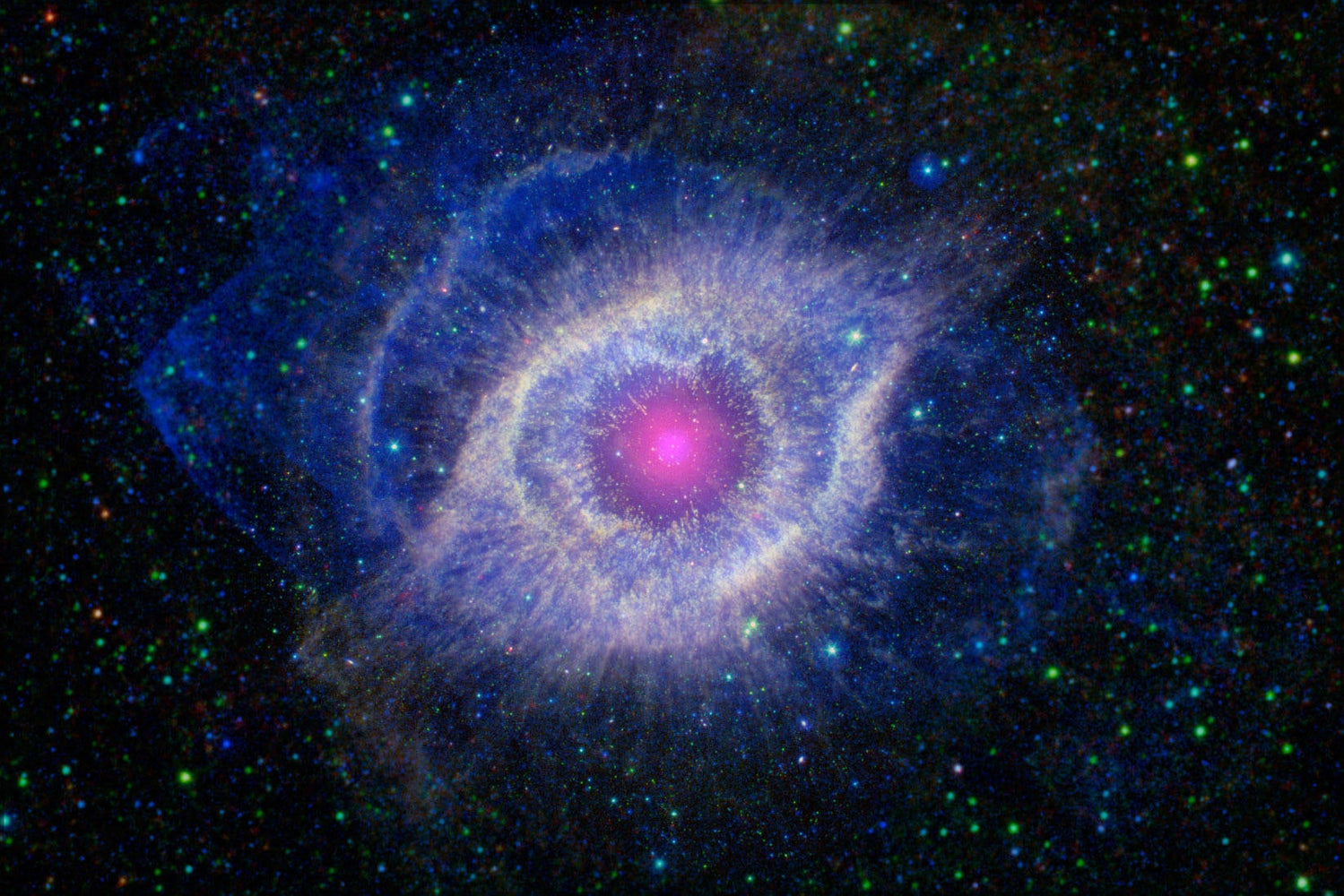 Poster, Many Sizes Available; Helix Nebula Unraveling At The Seams