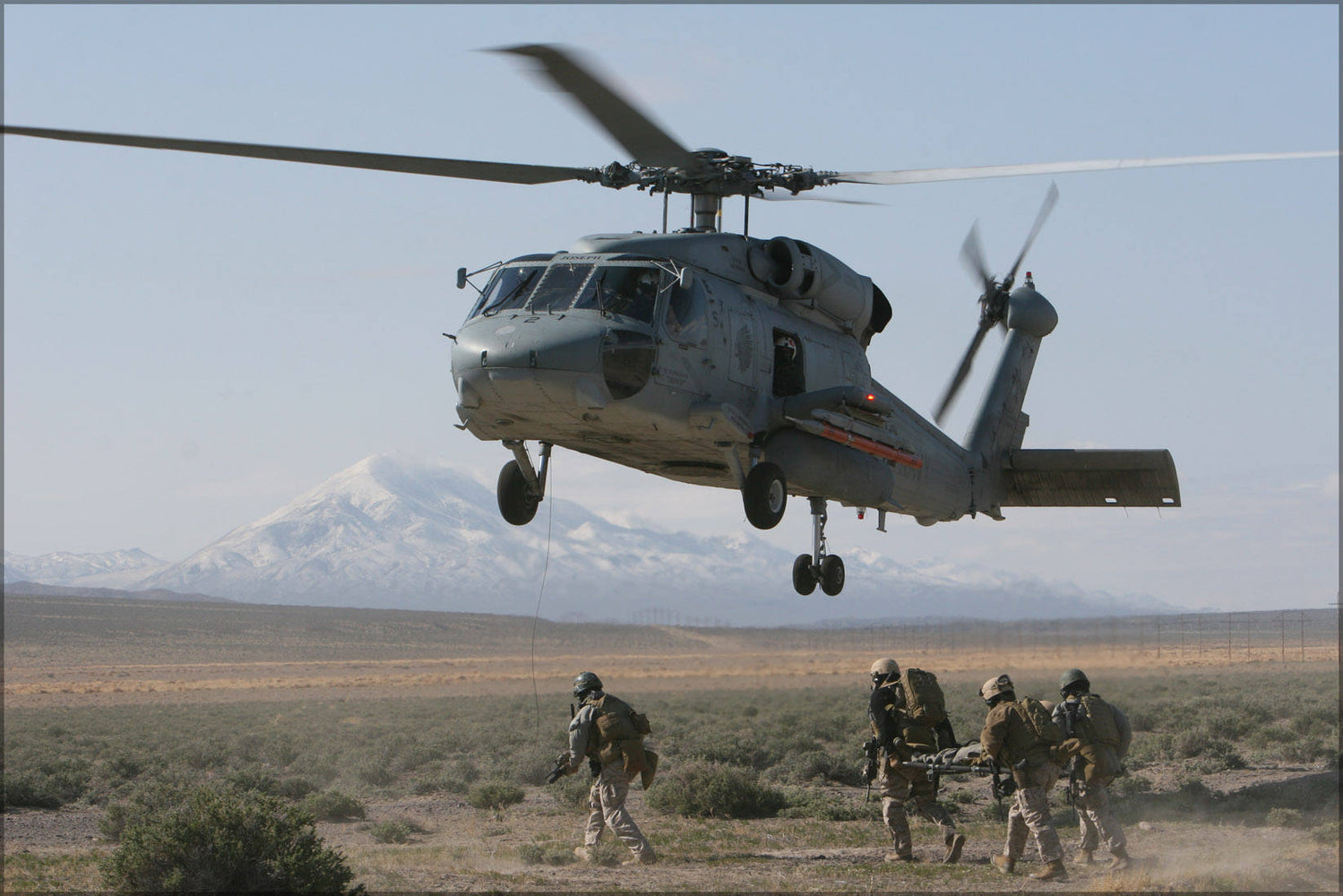 Poster, Many Sizes Available; Sikorsky Sh-60 Seahawk Evacuates Simulated Casualty H-60