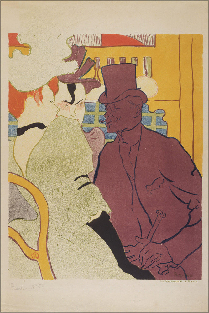 Poster, Many Sizes Available; Henri De Toulouse Lautrec, French Flirt An Englishman At The Moulin Rouge