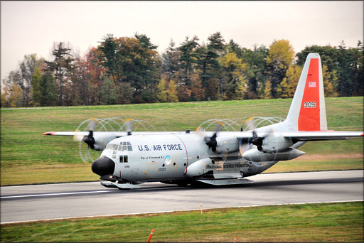 Poster, Many Sizes Available; Ski Equipped Lc-130 Hercules Stratton Air National Guard Base