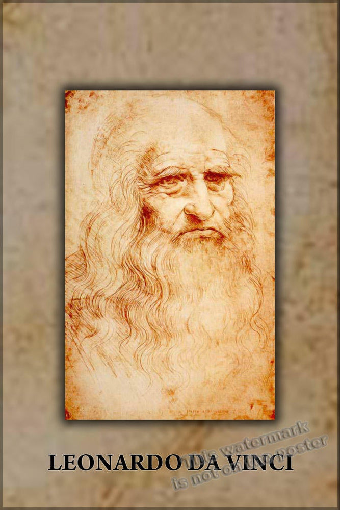 Poster, Many Sizes Available; Leonardo Da Vinci Self Portrait