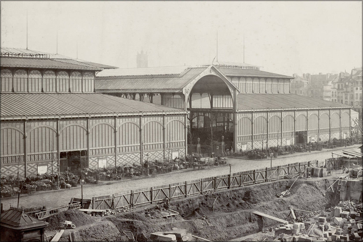 Poster, Many Sizes Available; Les Halles, Central Market Paris, France 1867 P2