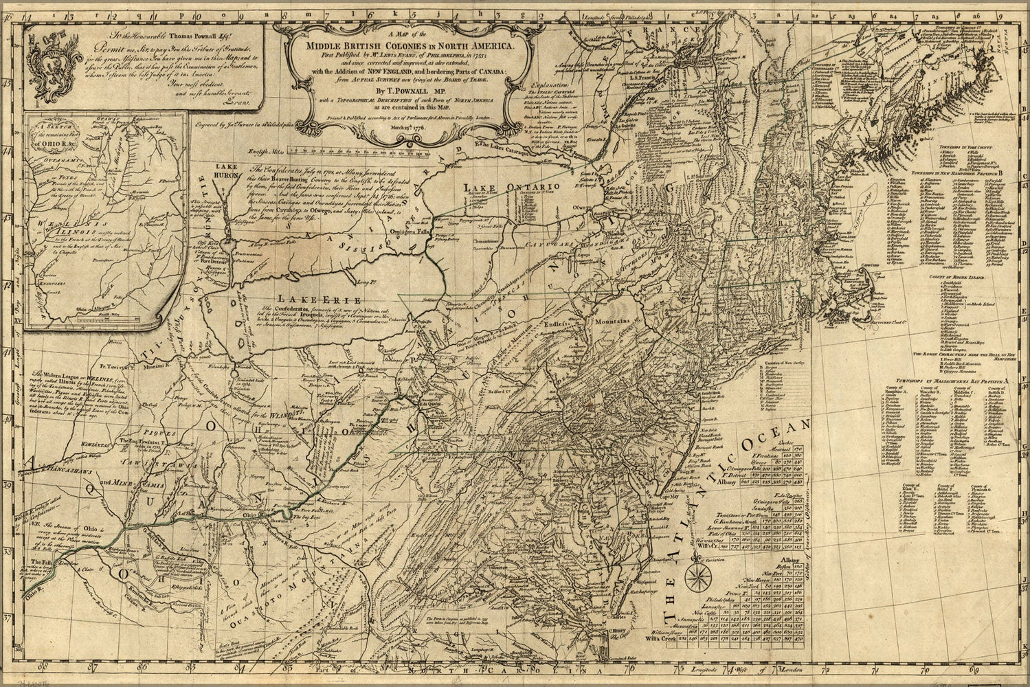 Poster, Many Sizes Available; Map Of British Colonies Pre United States Of America 1776