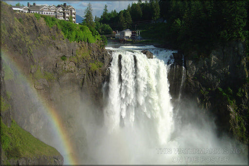 Poster, Many Sizes Available; Snoqualmie Falls In June 2008 Washington State Rive Twin Peaks