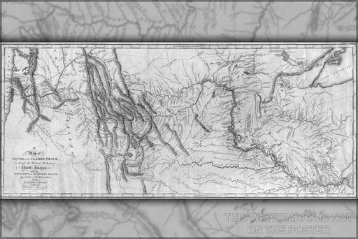 Poster, Many Sizes Available; Lewis And Clark&#39;S Expedition Map, Published 1814