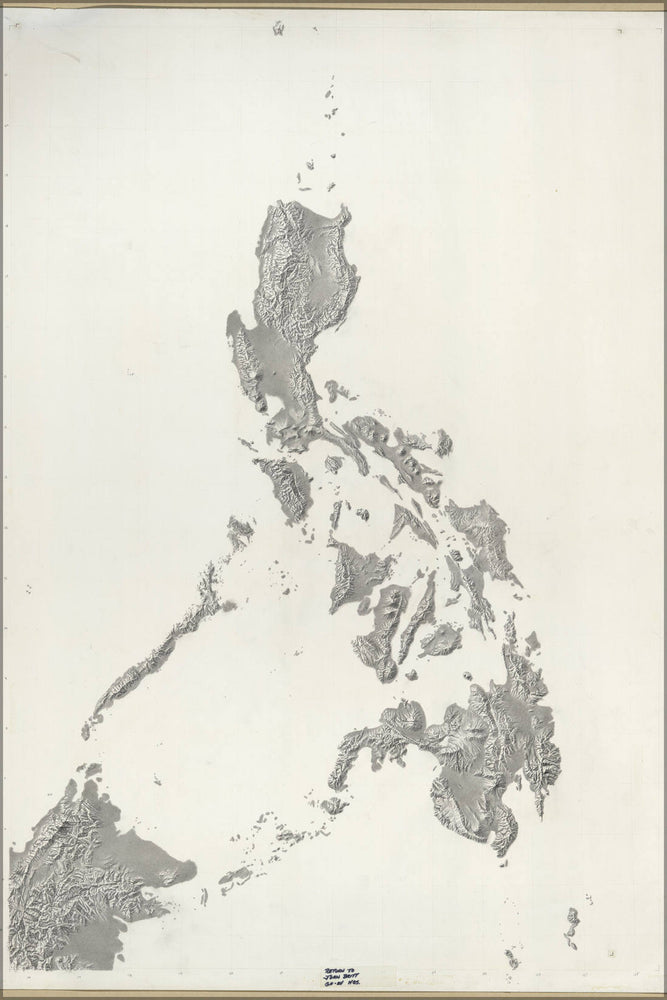 Poster, Many Sizes Available; Cia Terrain Map Of Philippines