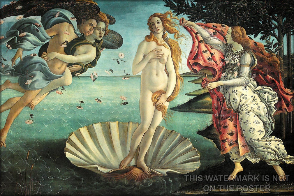 Poster, Many Sizes Available; Birth Of Venus, By Sandro Botticelli C. 1485â1486