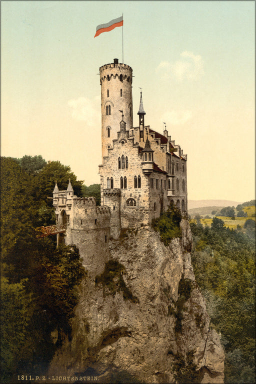 Poster, Many Sizes Available; Lichtenstein Castle, Wurtemburg Wurttemberg, Germany 1890