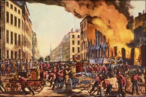 Poster, Many Sizes Available; Life Of A Fireman Currier And Ives