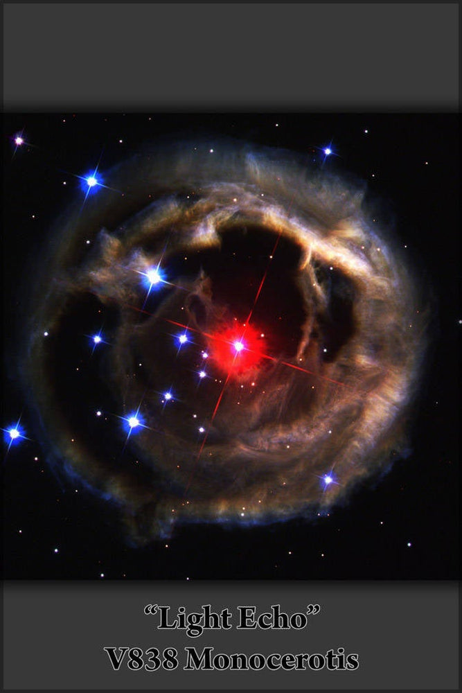 Poster, Many Sizes Available; Light Echo Around V838 Monocerotis Hst