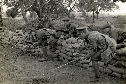 Poster, Many Sizes Available; Listening Post Leaving The Trench (France). Wwi 1915