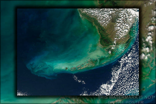 Poster, Many Sizes Available; Florida Keys Landsat