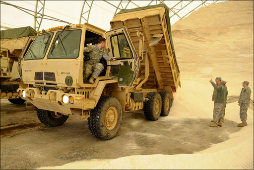 Poster, Many Sizes Available; South Carolina Army National Guard Support Hauling Operations