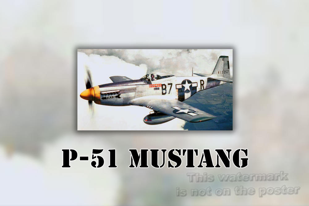 Poster, Many Sizes Available; P-51 Mustang