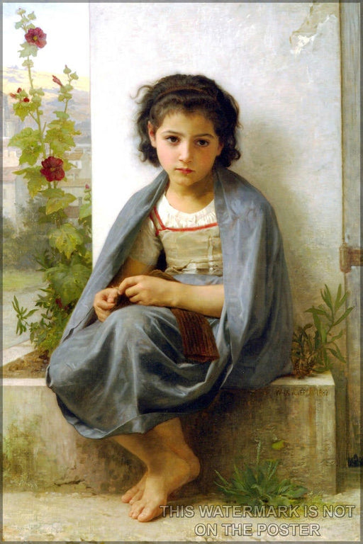 Poster, Many Sizes Available; Little Knitter William-Adolphe Bouguereau (1825-1905) - The Little Knitter (1882