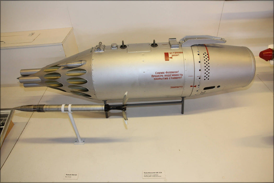 Poster, Many Sizes Available; Soviet 57 Mm Rsi-60 Rocket (S-5) Ub-32A Pod Used In Mig-21