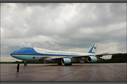 Poster, Many Sizes Available; Air Force One Leaving Kennedy Space Center 201004150023Hq