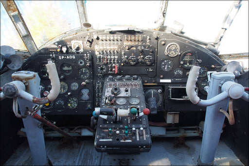 Poster, Many Sizes Available; Sp-Aog (Aircraft) Antonov An-2 Cockpit