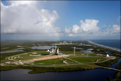 Poster, Many Sizes Available; Space Shuttle Atlantis  And Endeavour On Launch Pad B